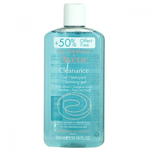 Avene Cleanance Cleansing Gel for Face and Body 13.5 fl oz