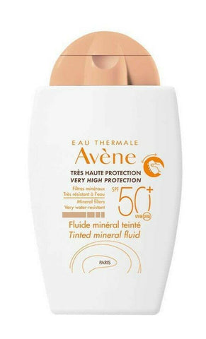 Avene Tinted MINERAL Fluid Sunscreen SPF50+ 1.35 fl oz