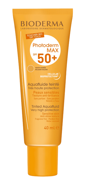 Bioderma Photoderm Max SPF 50+ Aquafluid  1.35 fl oz - Golden Colour